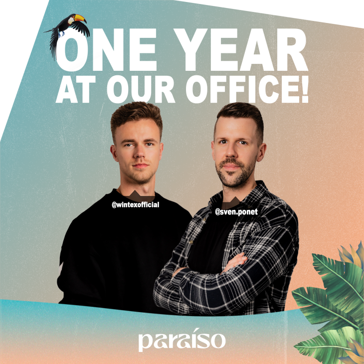 One year ago: Gijs & Sven joined the team!